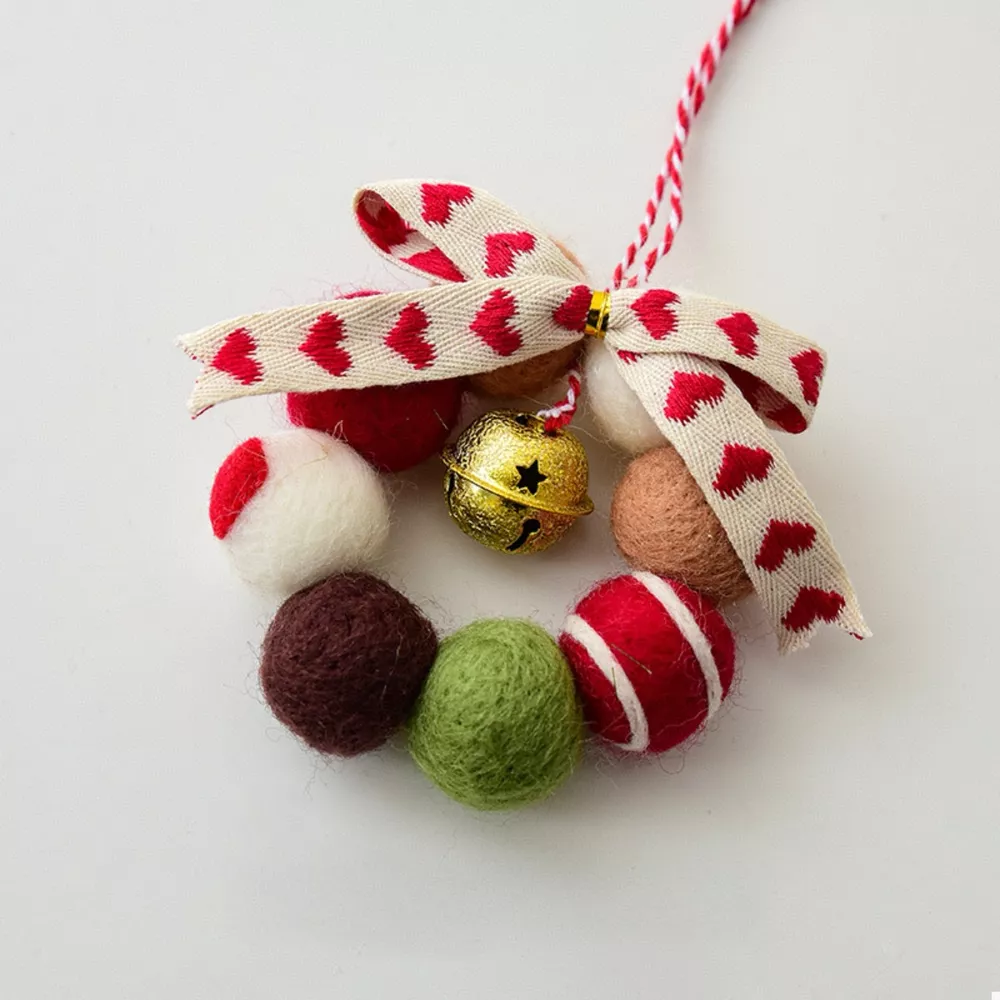 Christmas Felt Ball Garland Ornament, image 5