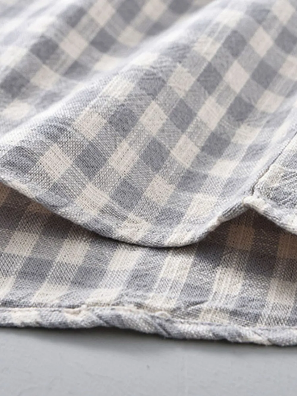 Men's Plus Size Plaid Button Up Long Sleeve Shirt, image 8