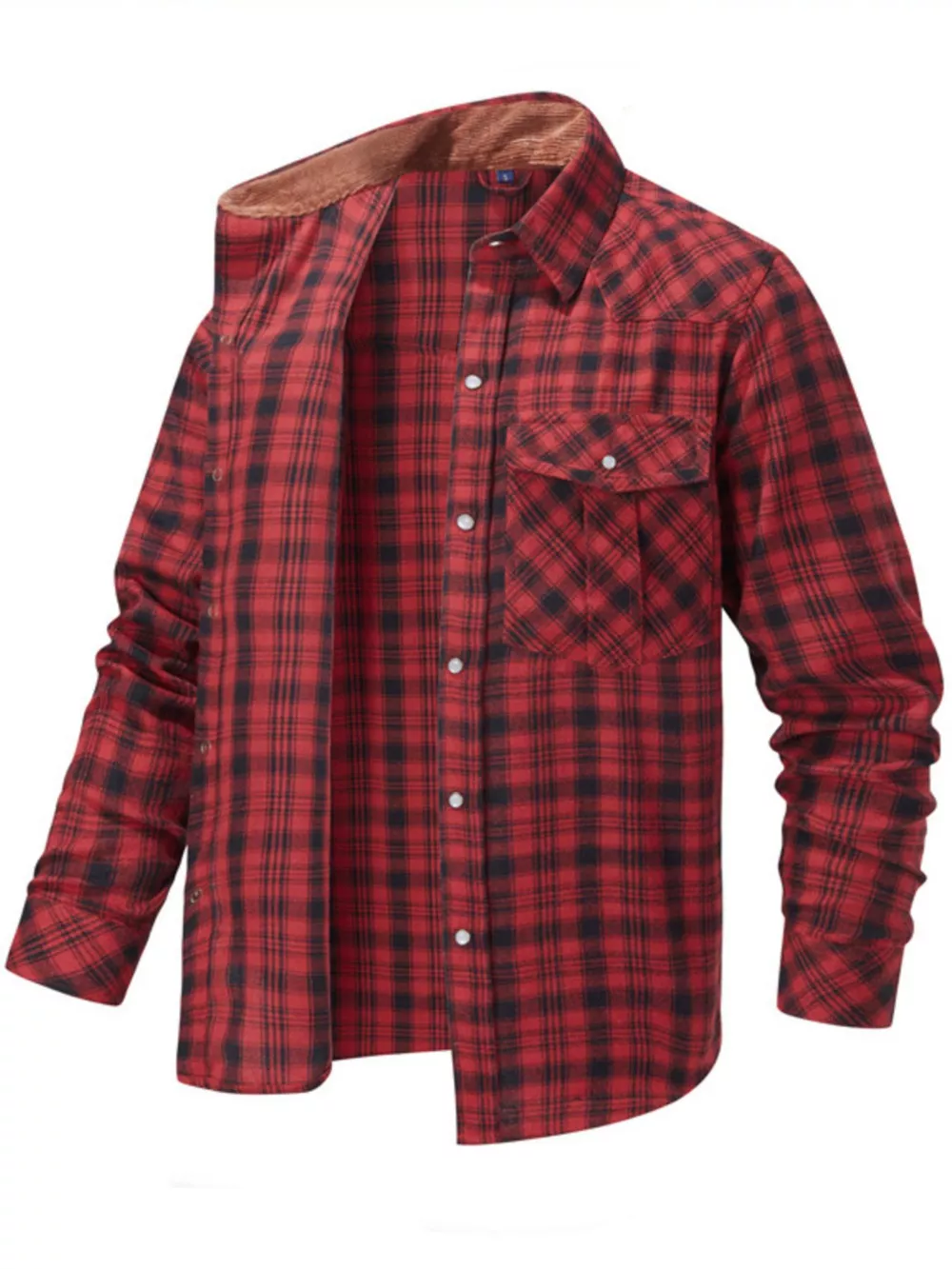 Men's Vintage Plaid Button Up Shirt, image 3