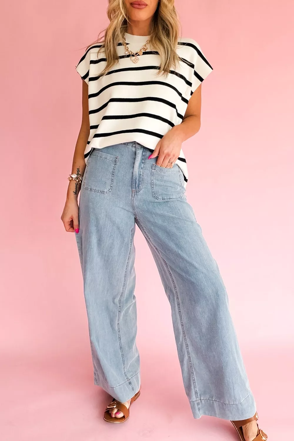 Solid Full-Length Regular Pocket Detail Jeans, image 2