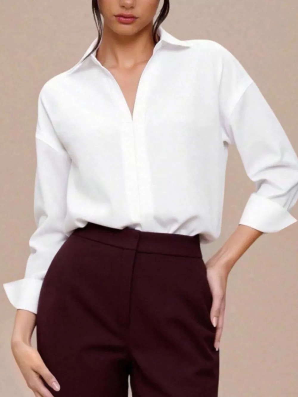 Button-Down Long Sleeve Bodysuit, image 2