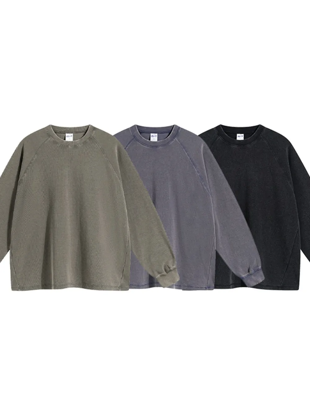 Men's Round Neck Long Sleeve T-Shirt, image 8