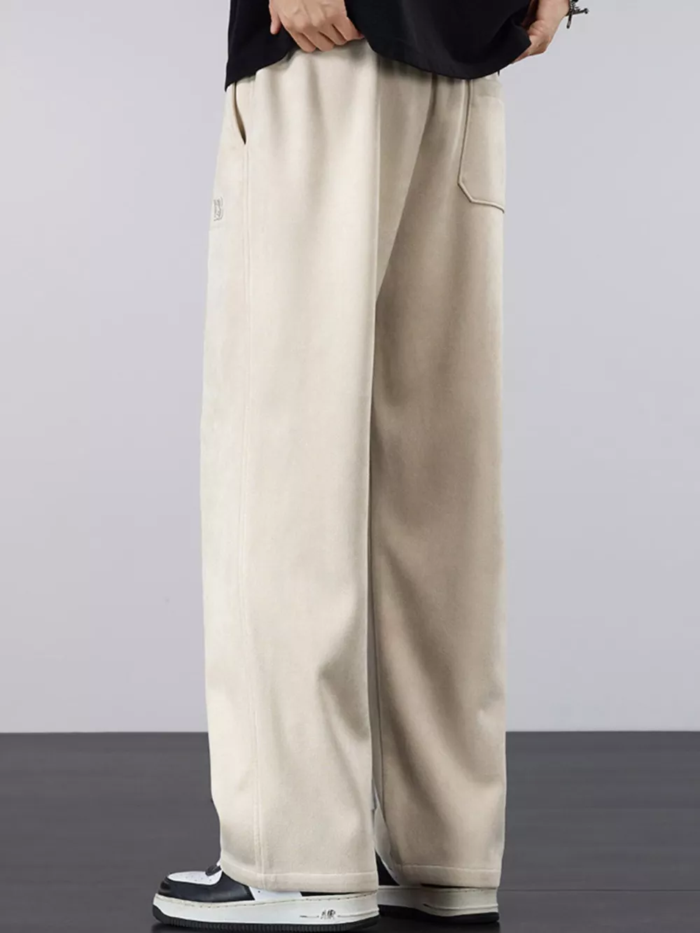 Men's Plus Size Casual Loose-Fit Drawstring Pants, image 2