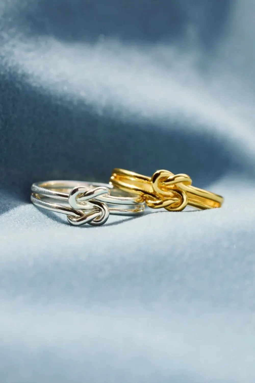 925 Sterling Silver Knotted Ring, image 2