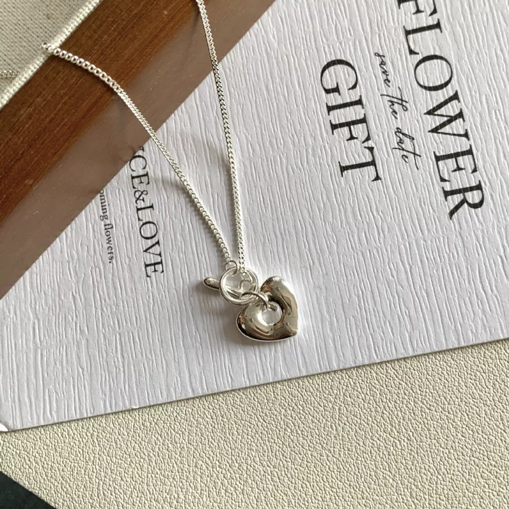 925 Sterling Silver Heart Necklace