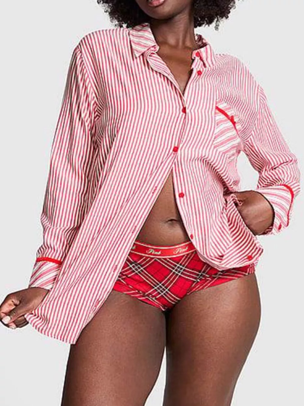 Striped Long Sleeve Button-Up Shirt, image 5