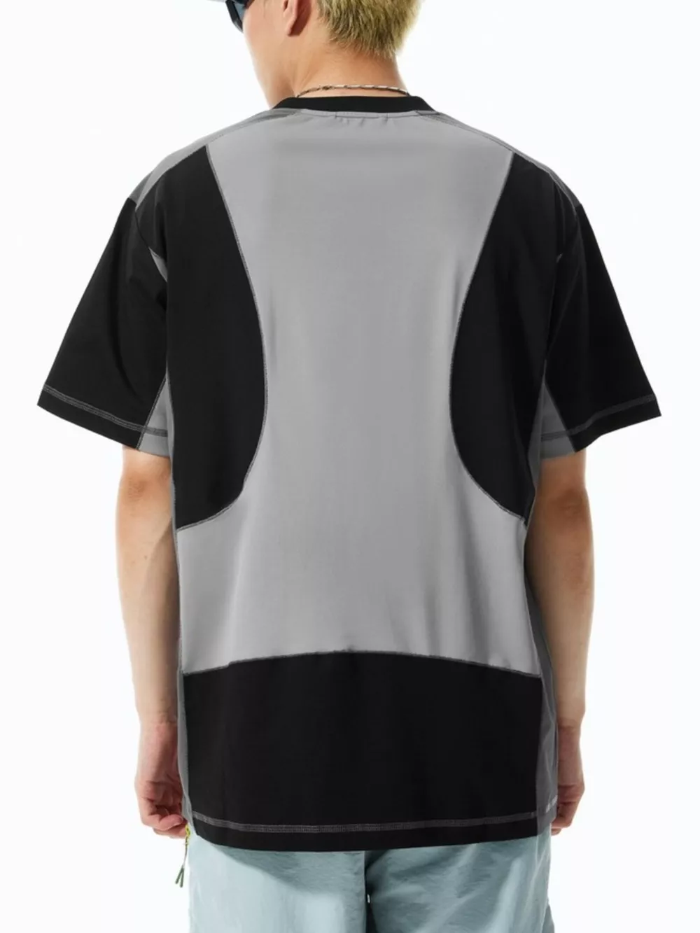 Men's Contrast Stitching Relaxed Fit T-Shirt, image 3