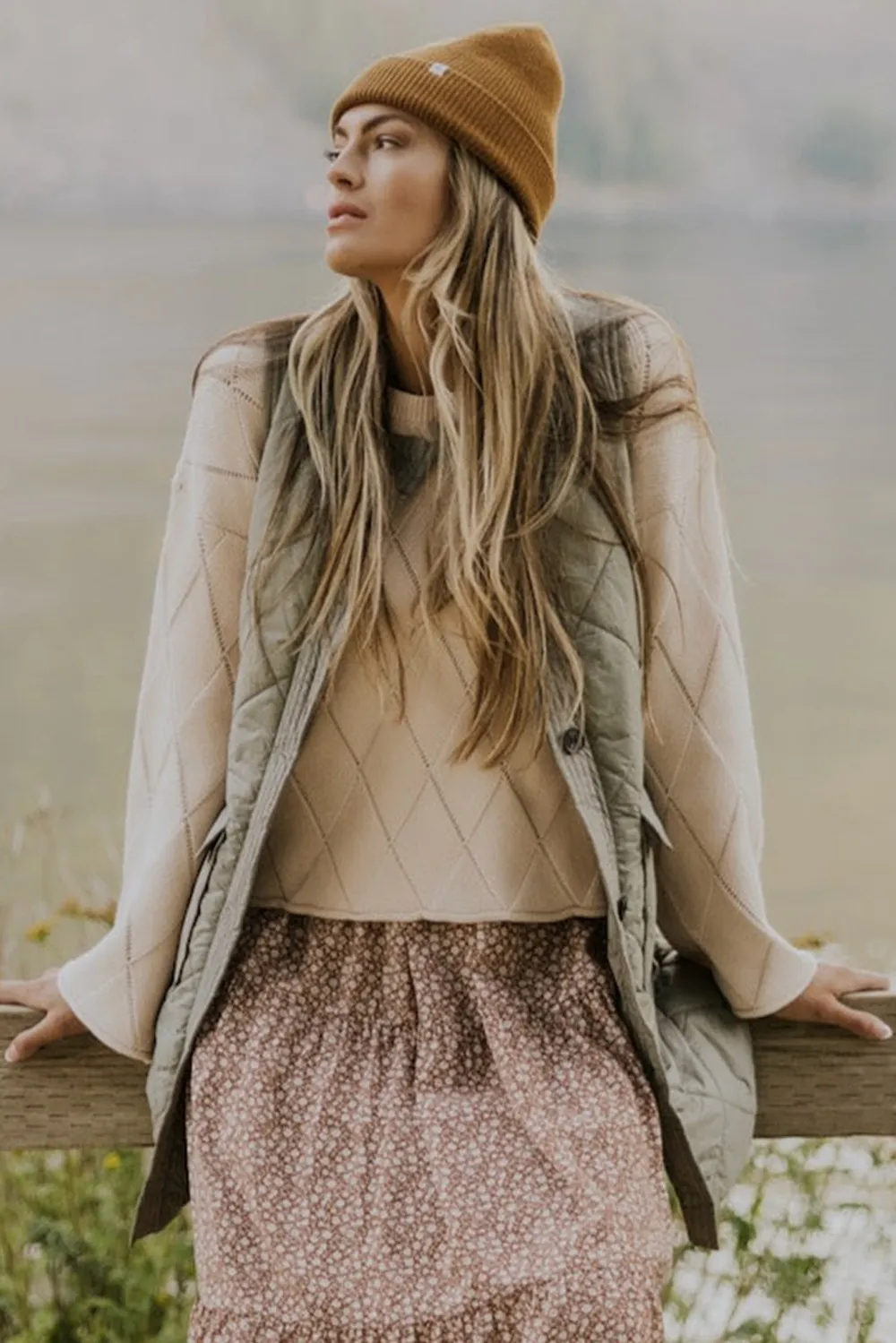 Button Up Pocketed Vest Coat, image 2