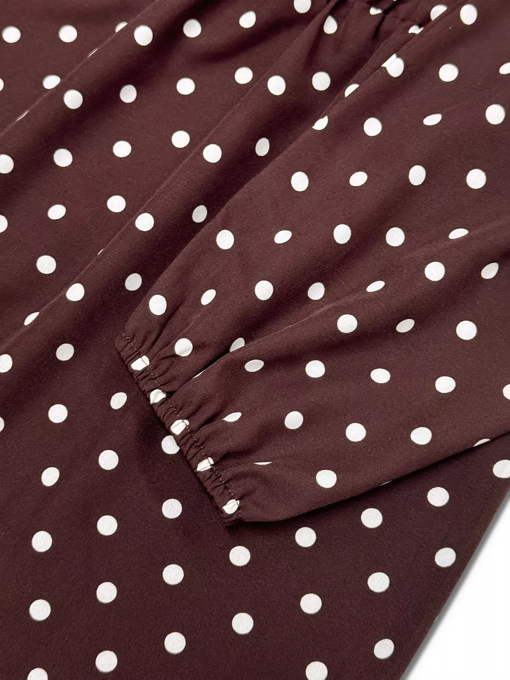 Plus Size Polka Dot Ruffle Hem Mini Dress, image 2