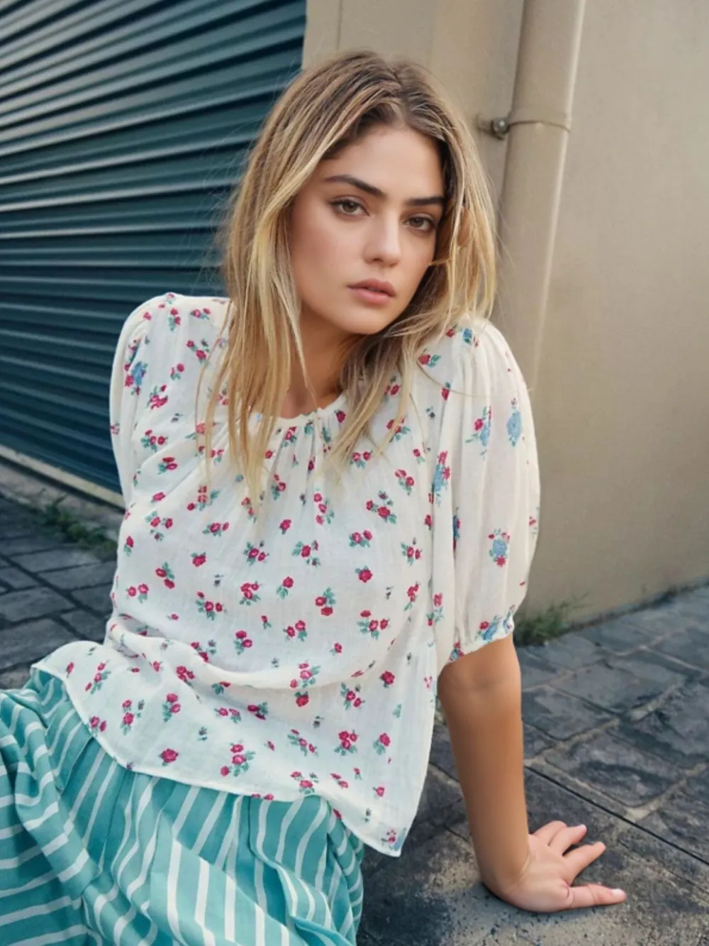 Bow Back Puff Sleeve Blouse, image 6
