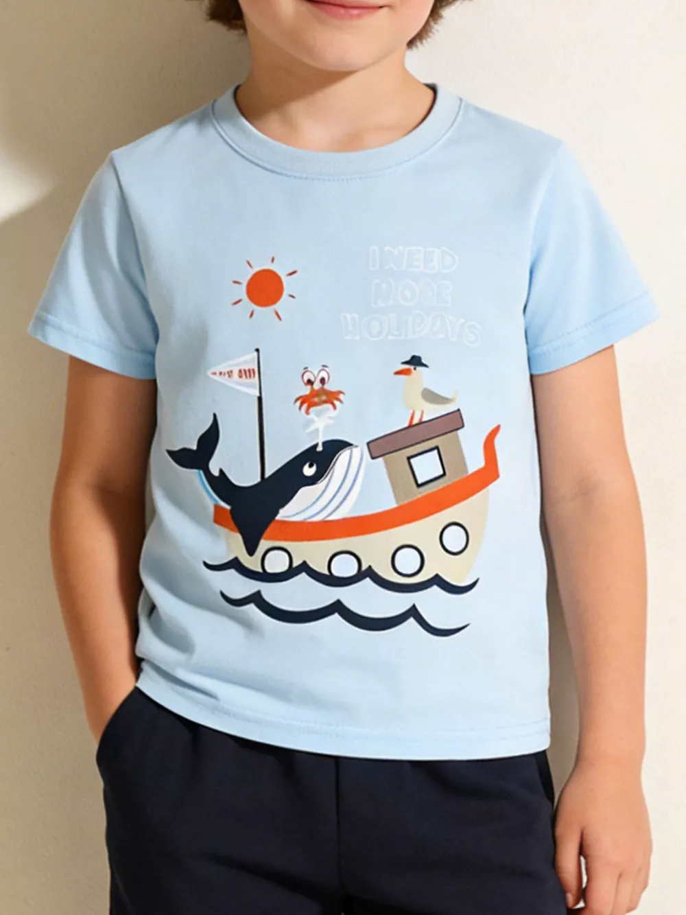 Children's Shark Graphic Short Sleeve Tee