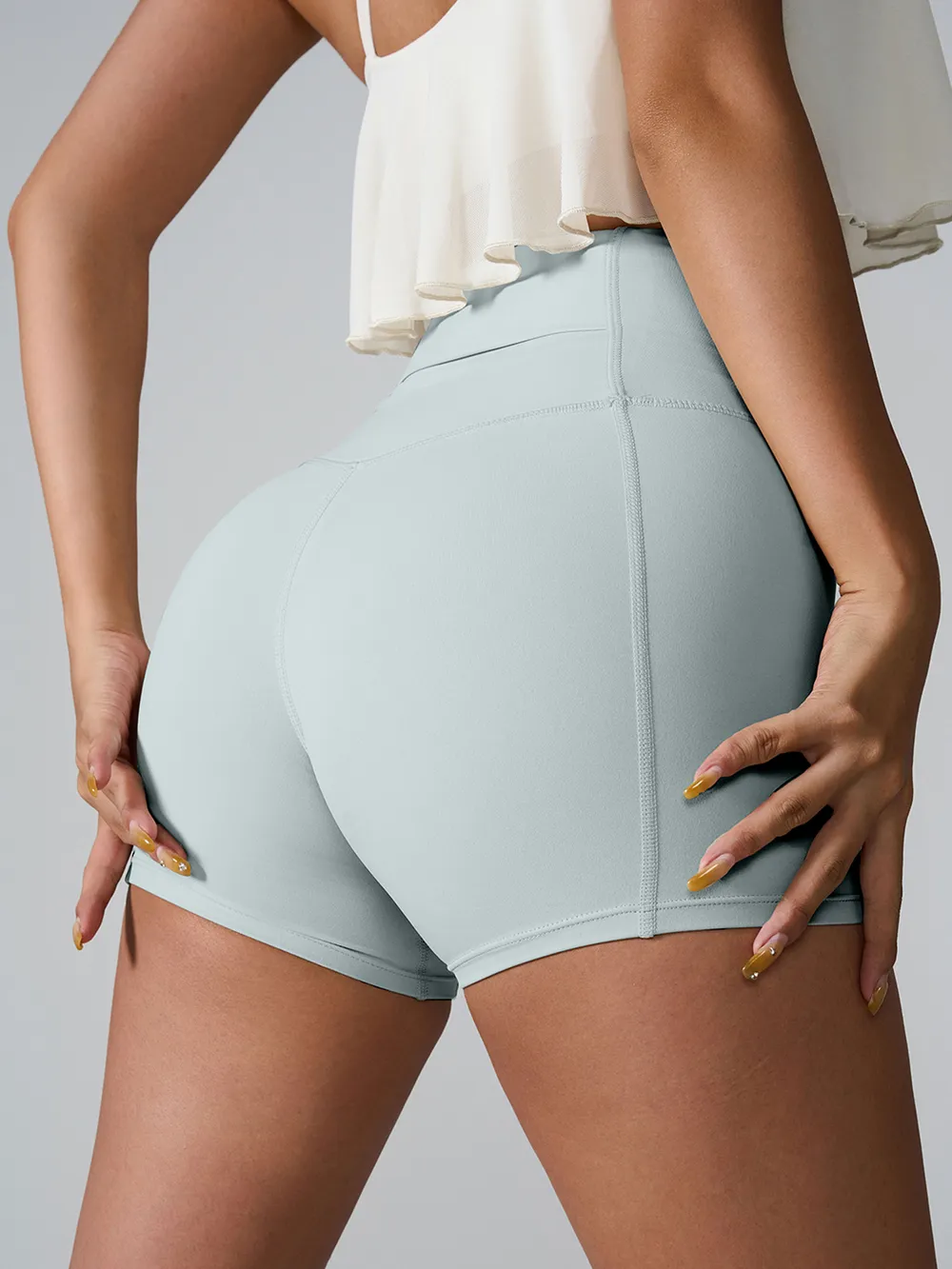 High Waist Active Shorts, image 2