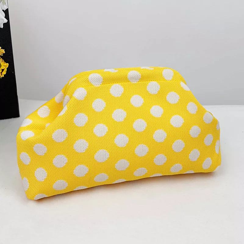 Polka Dot Knit Clutch, image 4