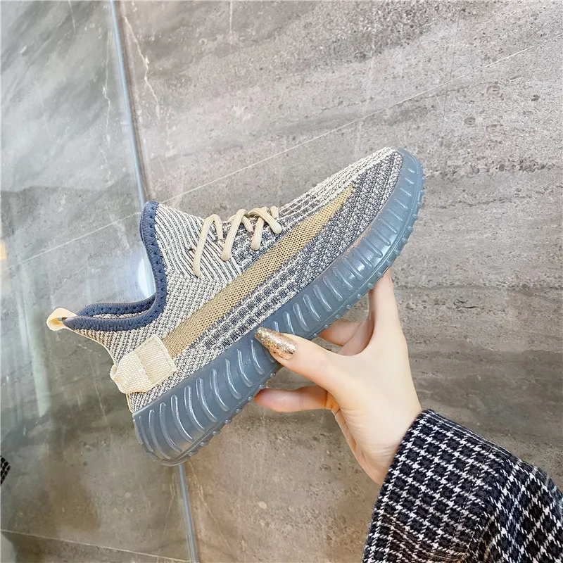 Mesh Lace-Up Platform Athletic Shoes, image 7