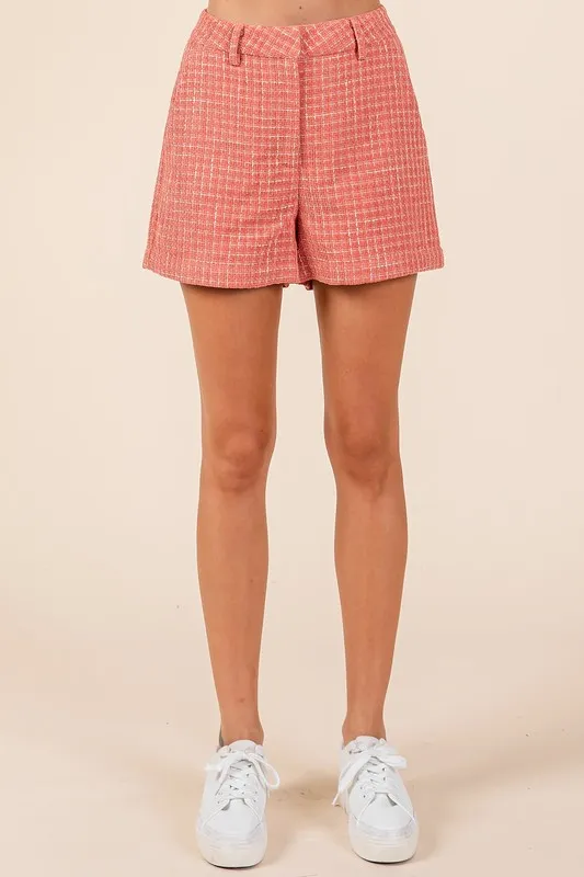 Tweed Classic Shorts with Side Pockets, image 2