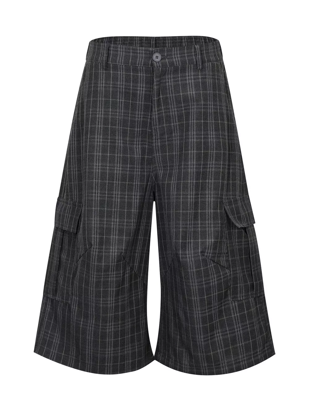 Men's Plaid Wide-Leg Capris, image 3