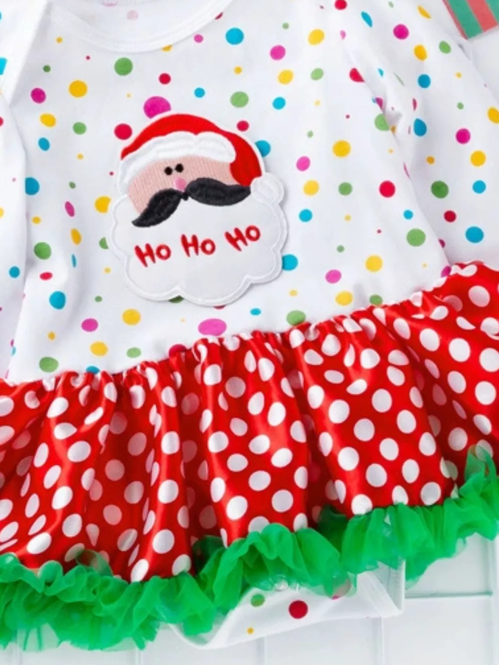 Children's Christmas One Piece Dress with Headband, image 9