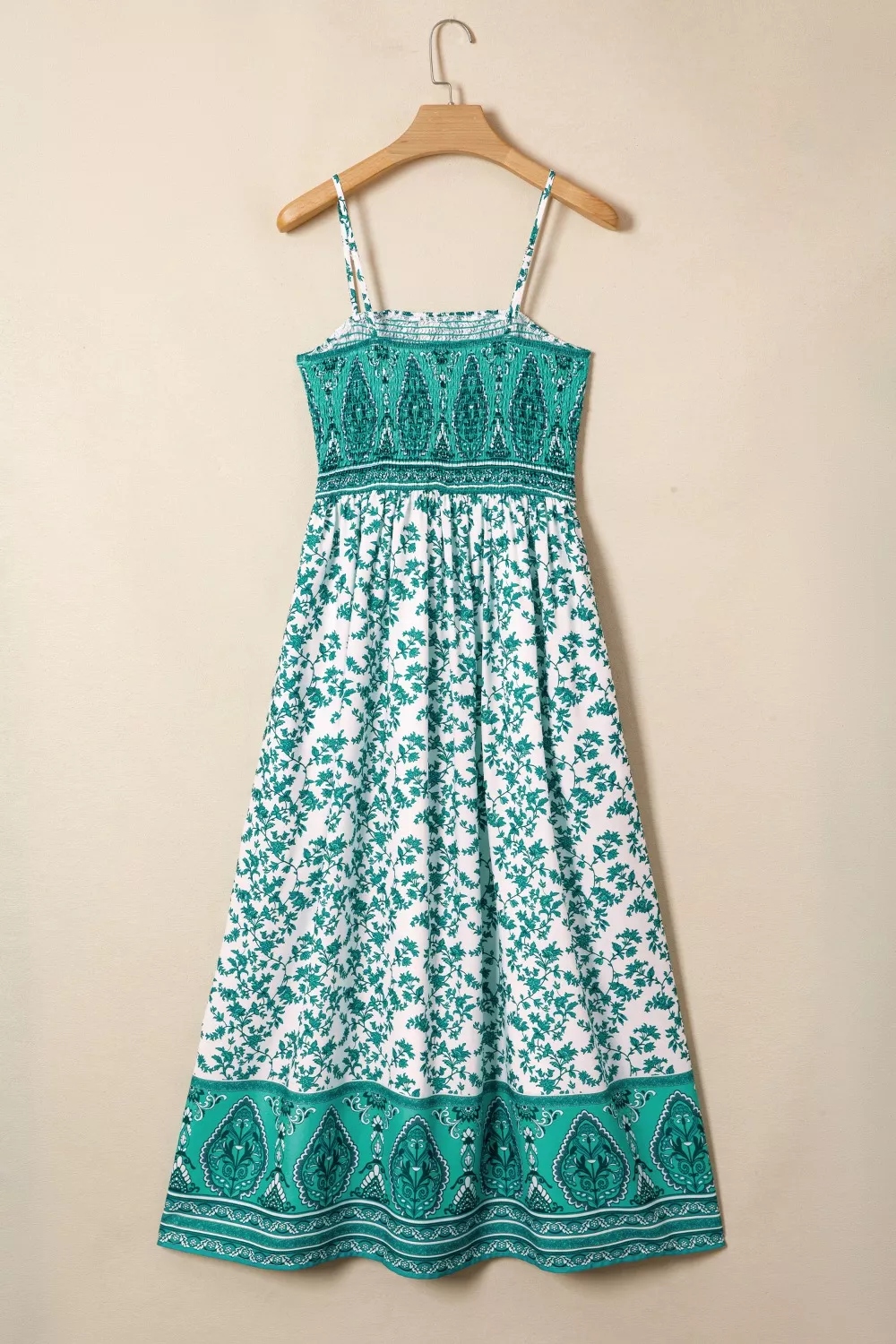 Floral Print Shirred Cami Maxi Dress, image 2