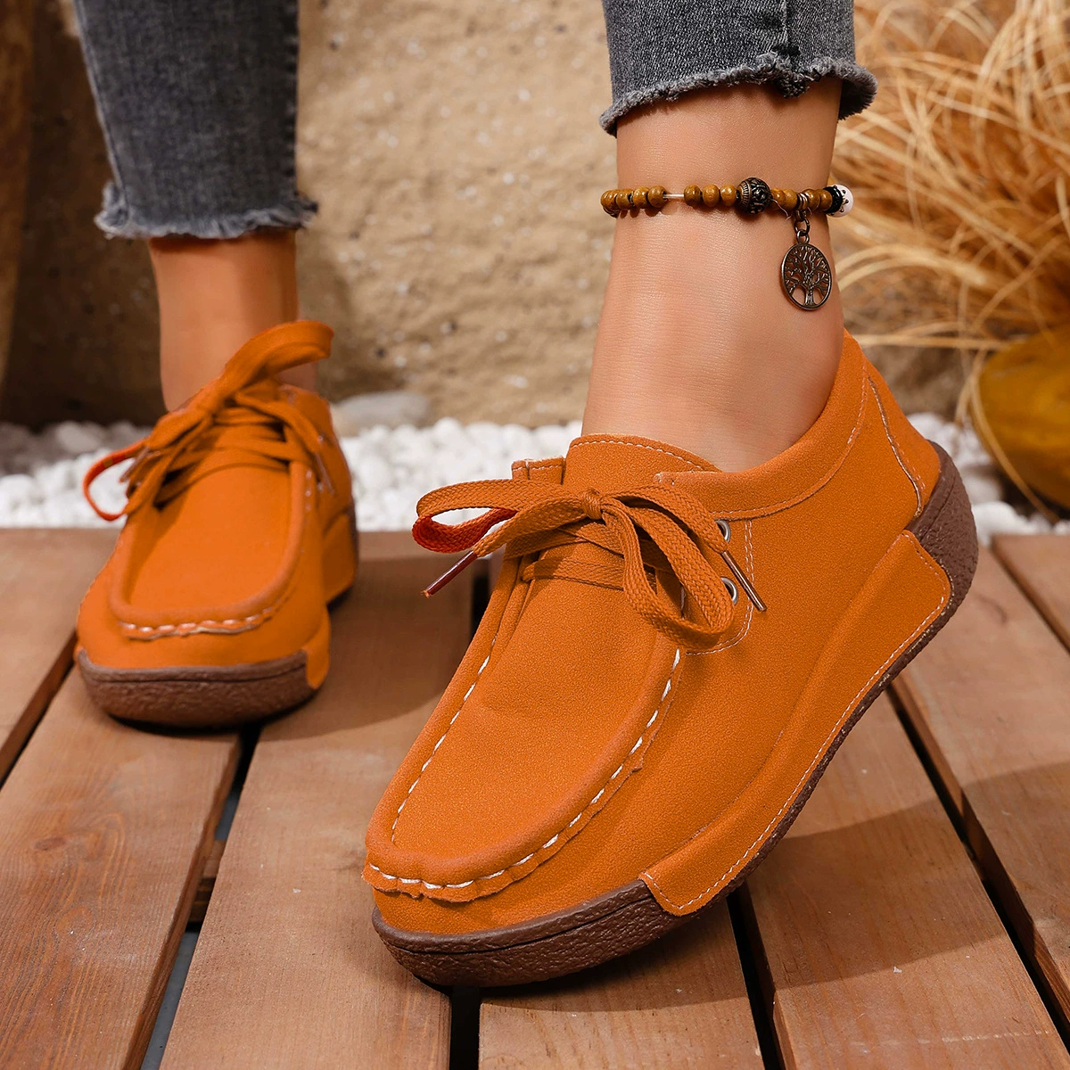 Lace-Up Casual Loafers, image 8