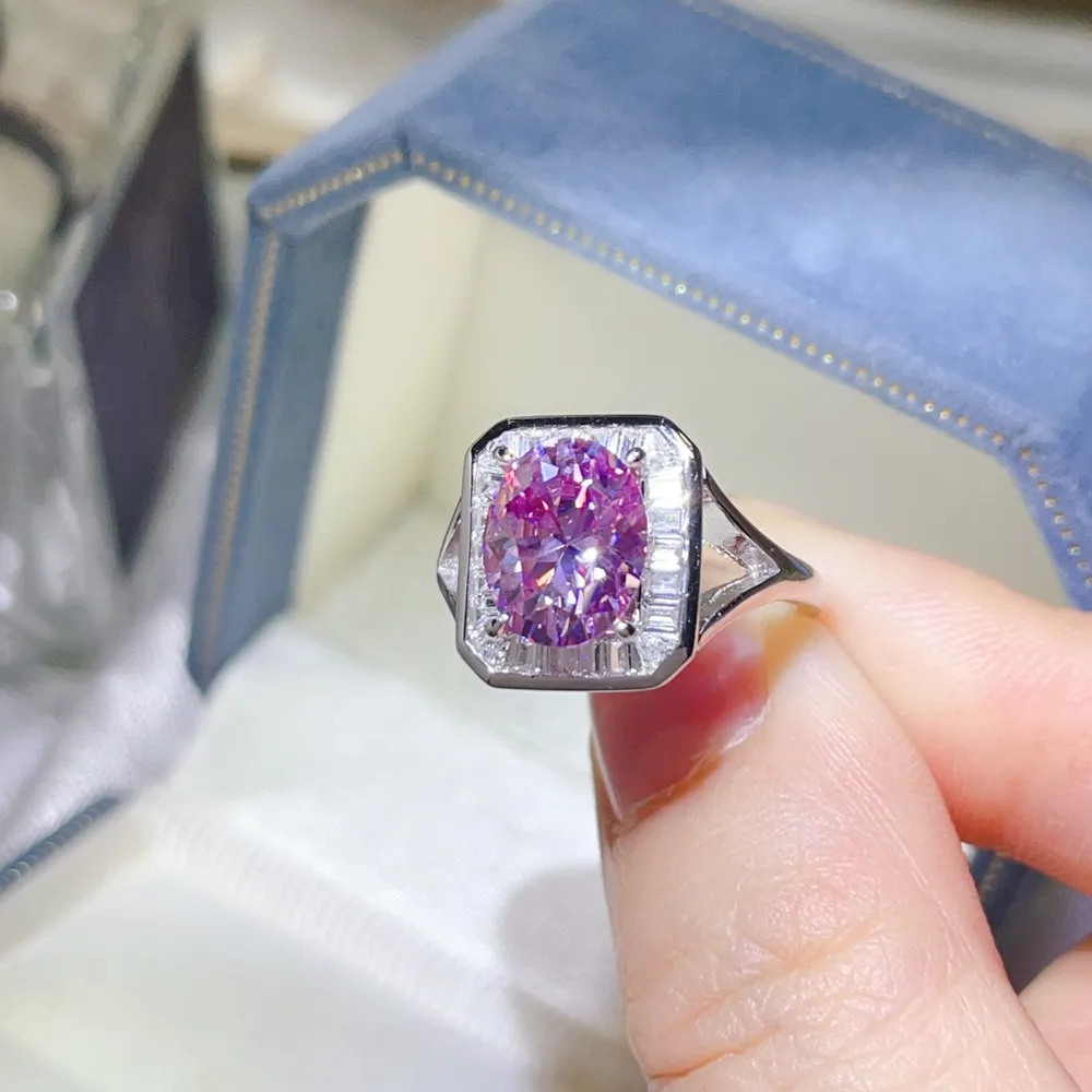 3 Carat Moissanite Square Ring, image 12