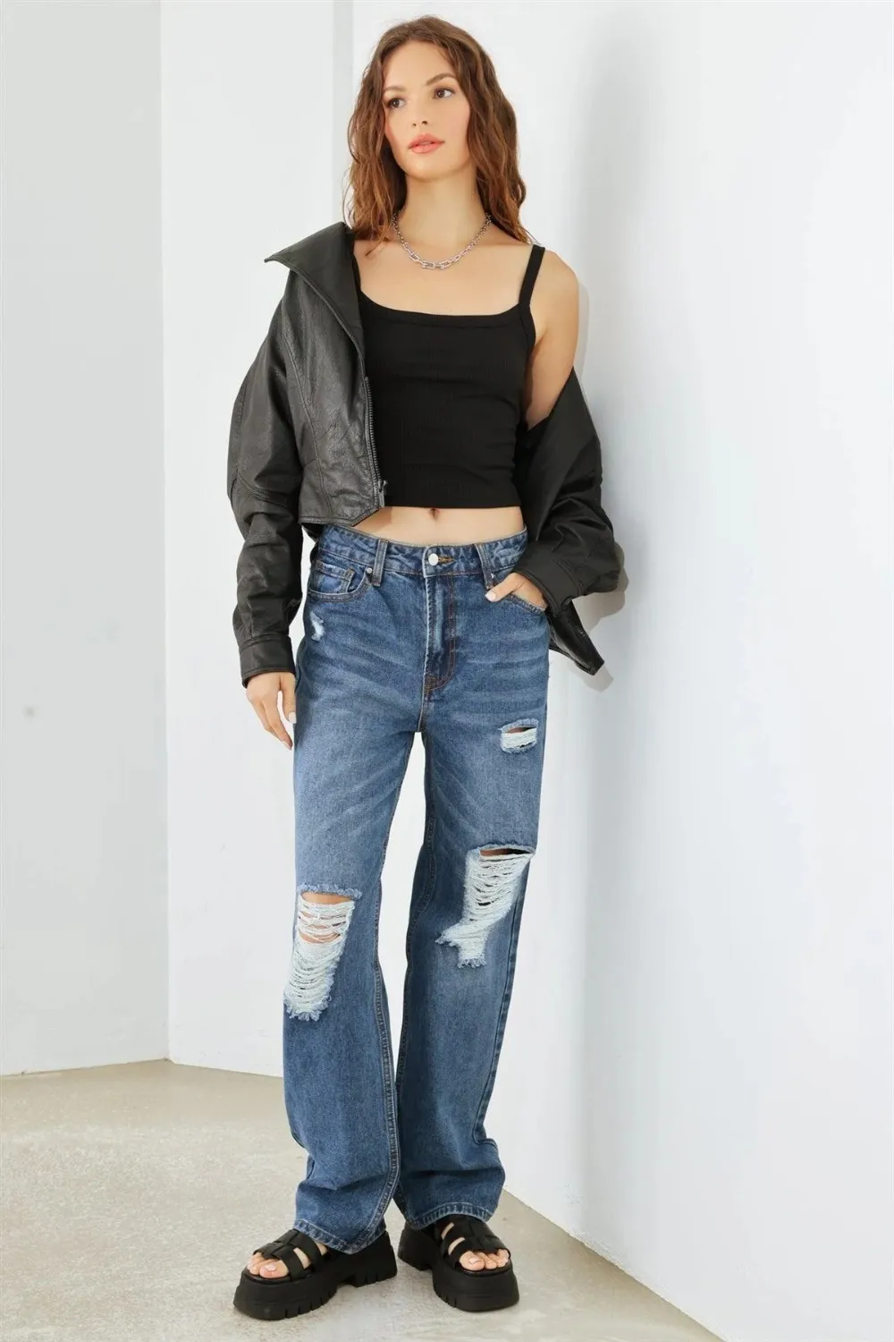 HAMMER COLLECTION Distressed High Waist Jeans, image 4