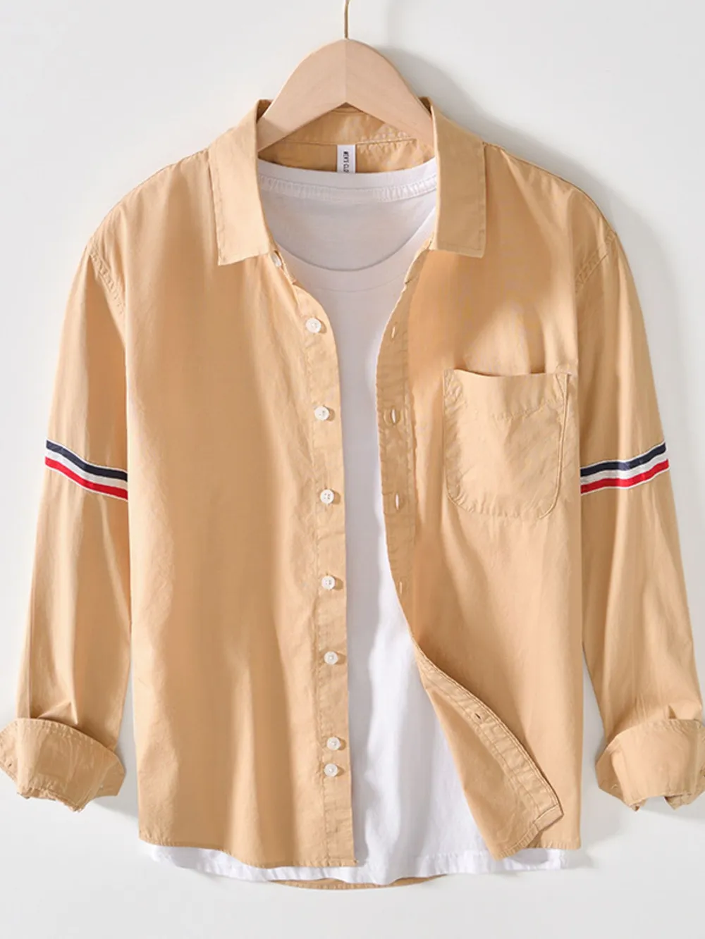 Men's Button Up Long Sleeve Shirt, image 4