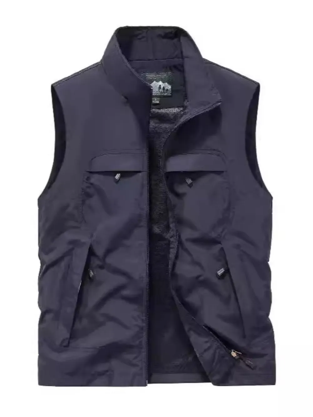 Men's Plus Size Zip Up Vest, image 2