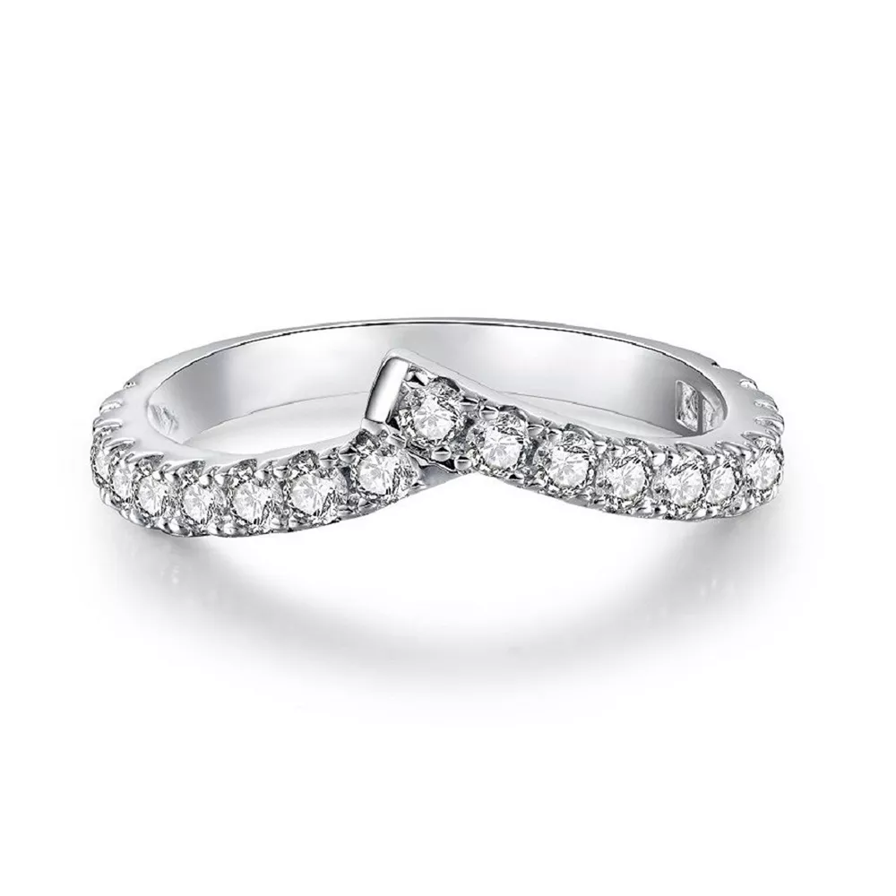 925 Sterling Silver Zircon Irregular Ring, image 4