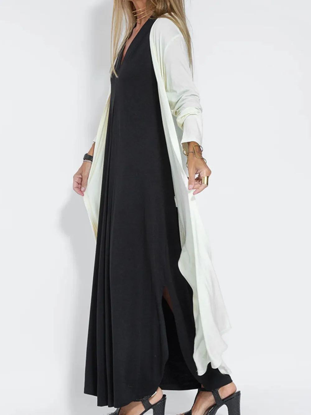 Full Size V-Neck Sleeveless Maxi Dress with Slit Plus Size, image 13