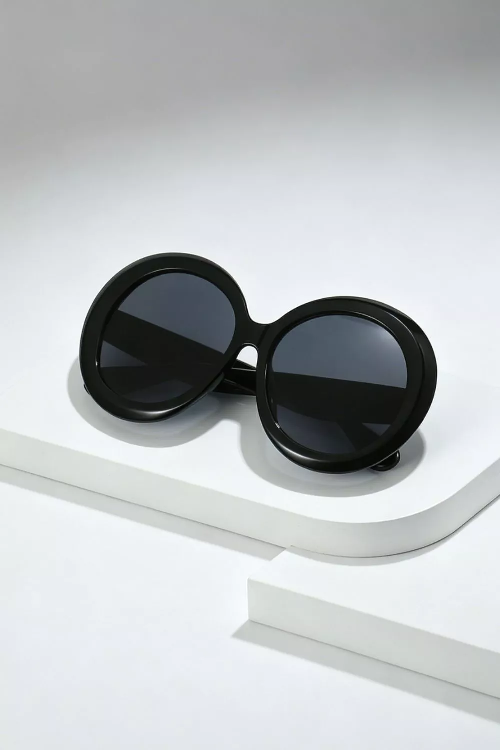 Oversized Round Frame Fashion Sunglasses, image 2