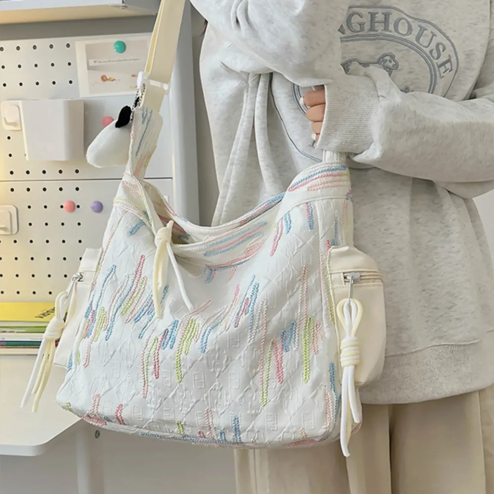 Contrast Texture Shoulder Bag, image 2