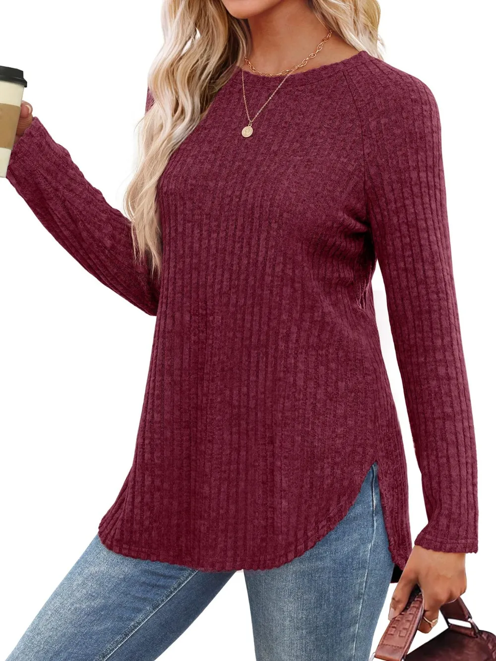 Round Neck Raglan Sleeve T-Shirt, image 15