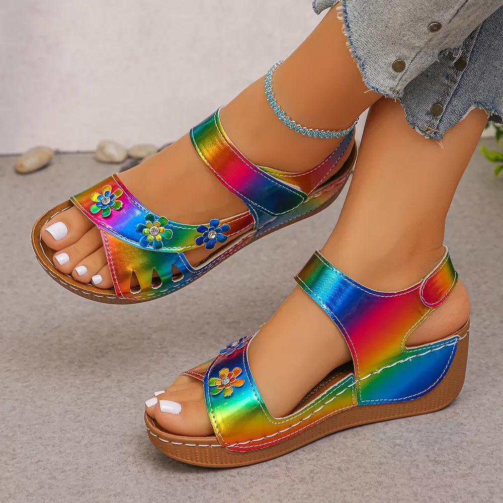 Open Toe Wedge Sandals, image 9