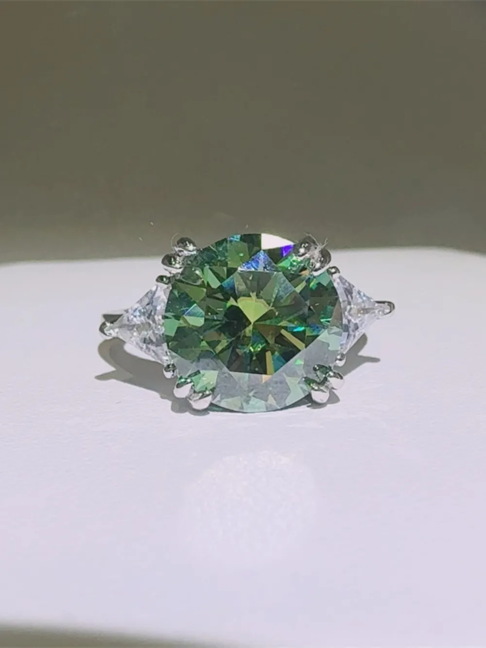 5 Carat Moissanite 925 Sterling Silver Ring, image 4