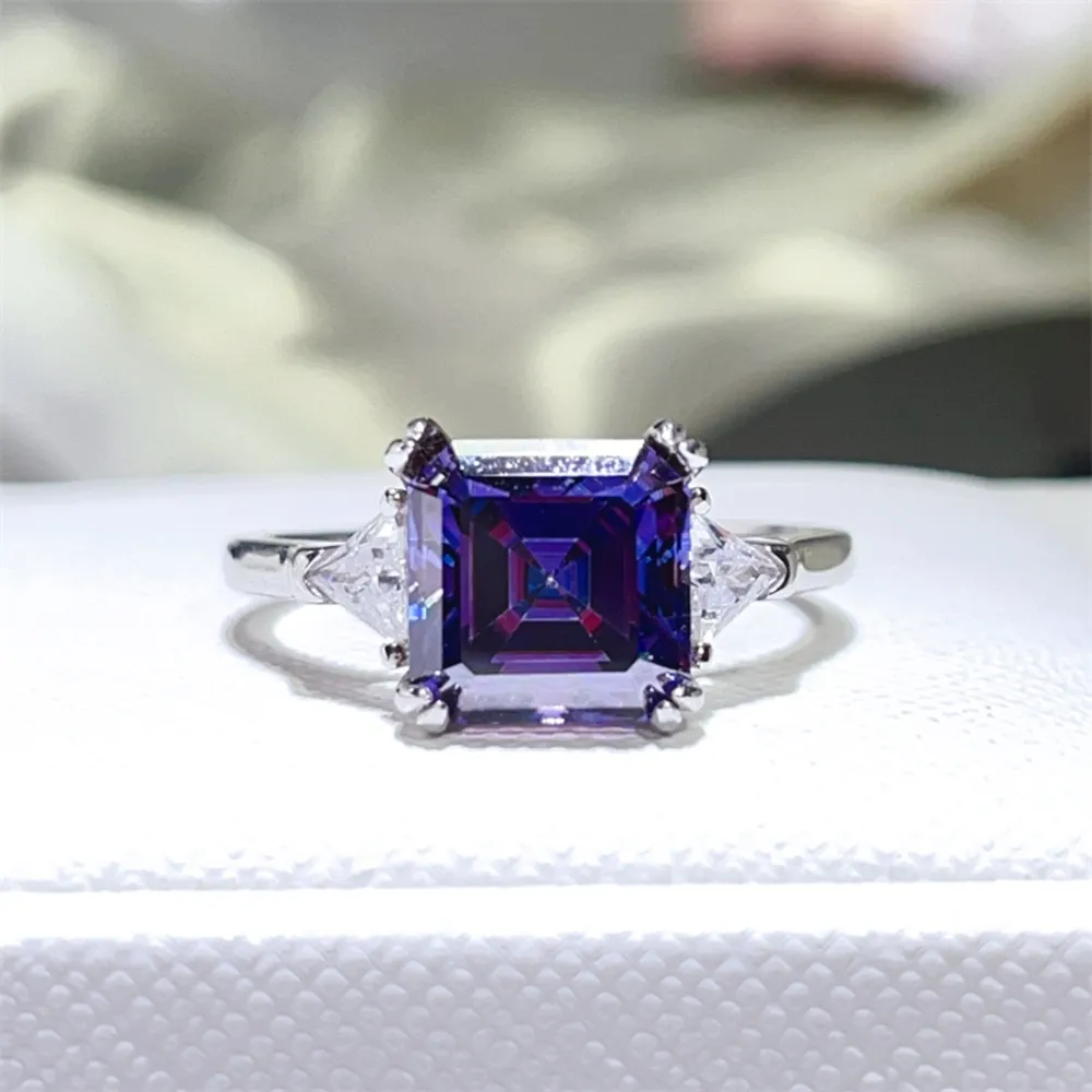 3 Carat Moissanite 925 Sterling Silver Ring, image 2