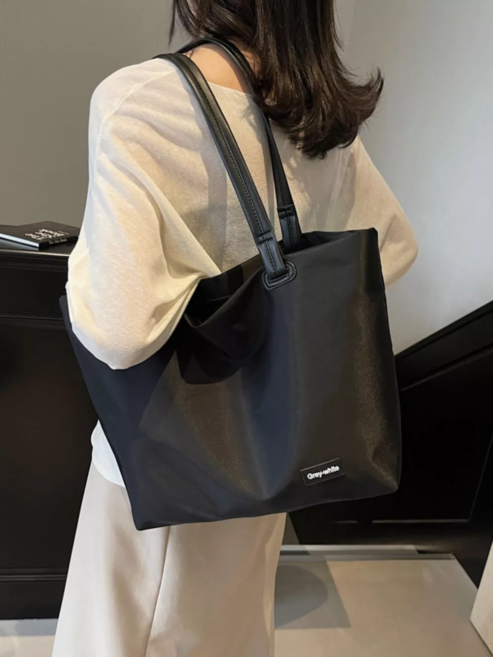 Oxford Cloth Shoulder Bag, image 4