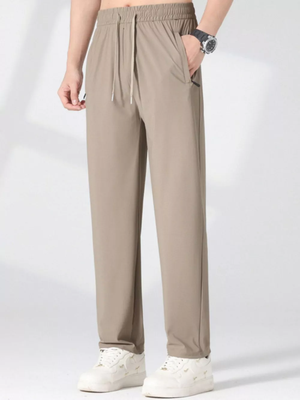 Men's Plus Size Casual Lightweight Quick-Dry Pants, image 6
