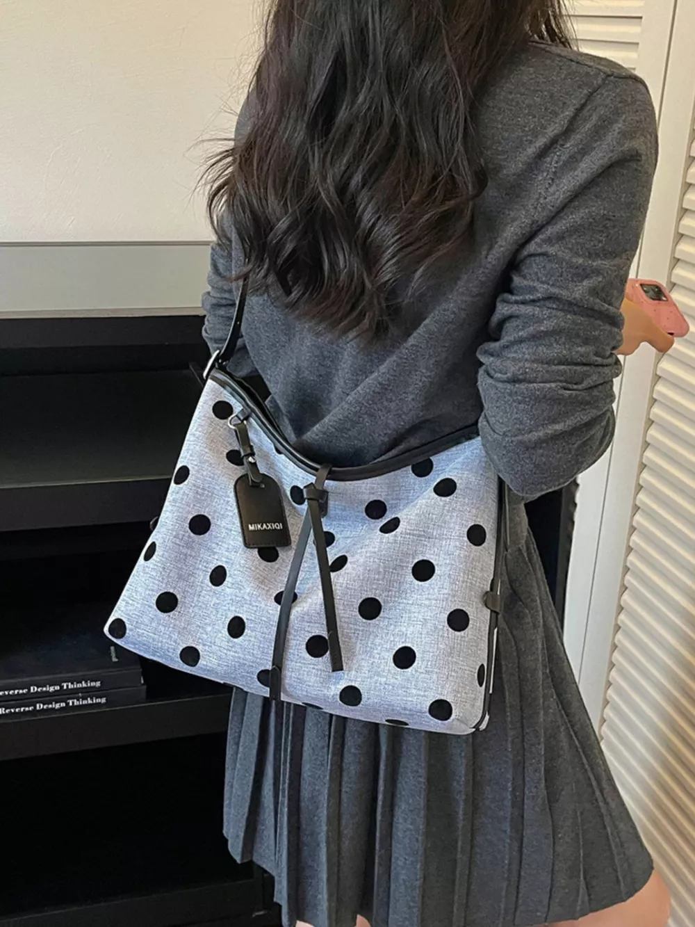 Polka Dot Shoulder Bag, image 3