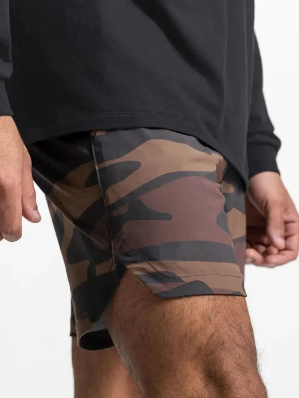 Men's Elastic Waist Active Shorts, image 6
