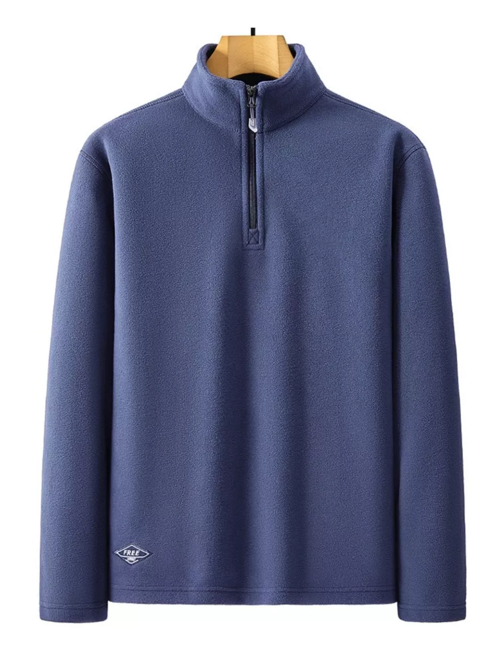 Men's Casual Quarter Zip Fleece Sweatshirt, image 2