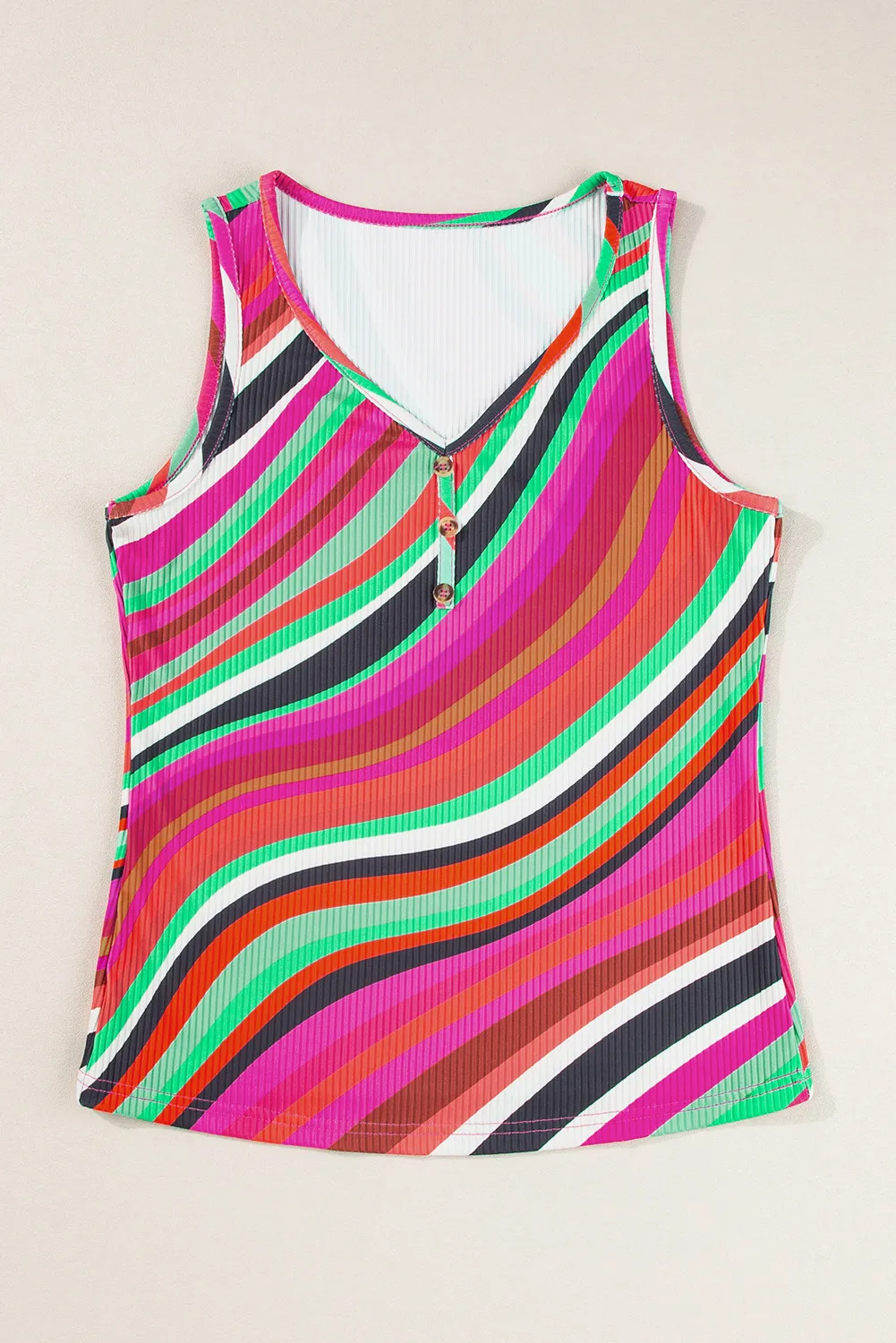 Color Block Round Neck Tank, image 2