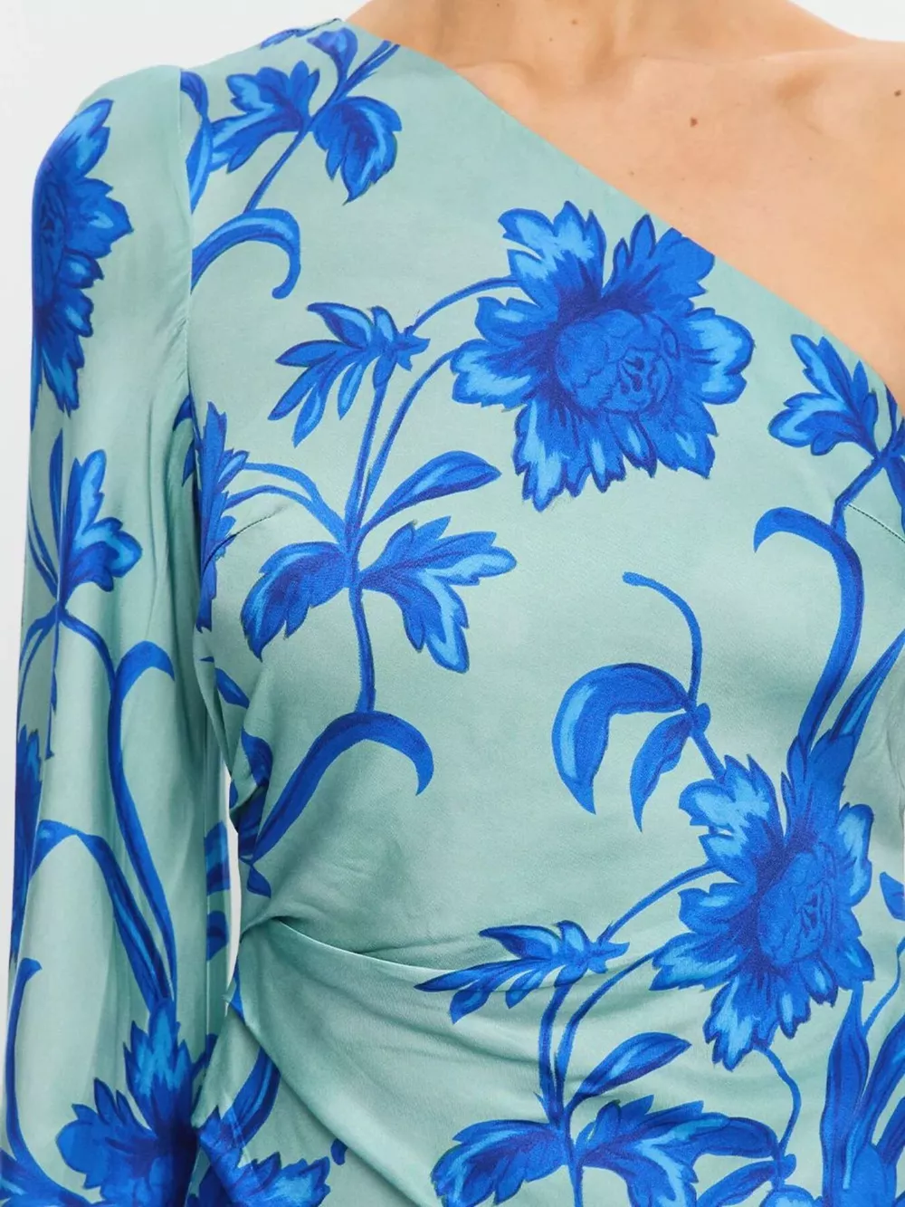 Floral Print One-Shoulder Maxi Dress, image 9