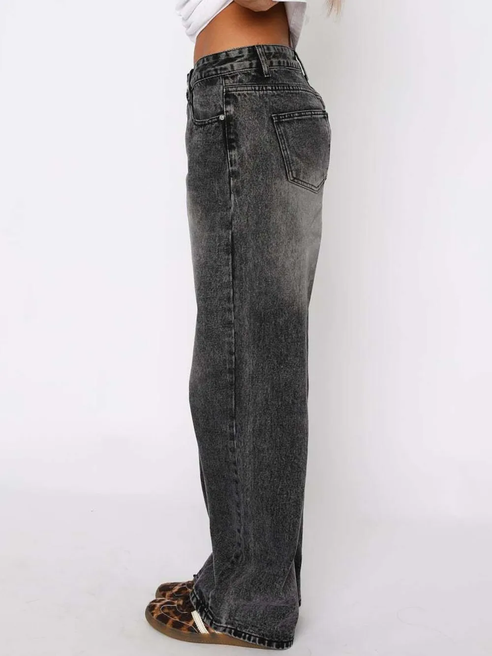 Wide Leg Jeans with Pockets, image 14