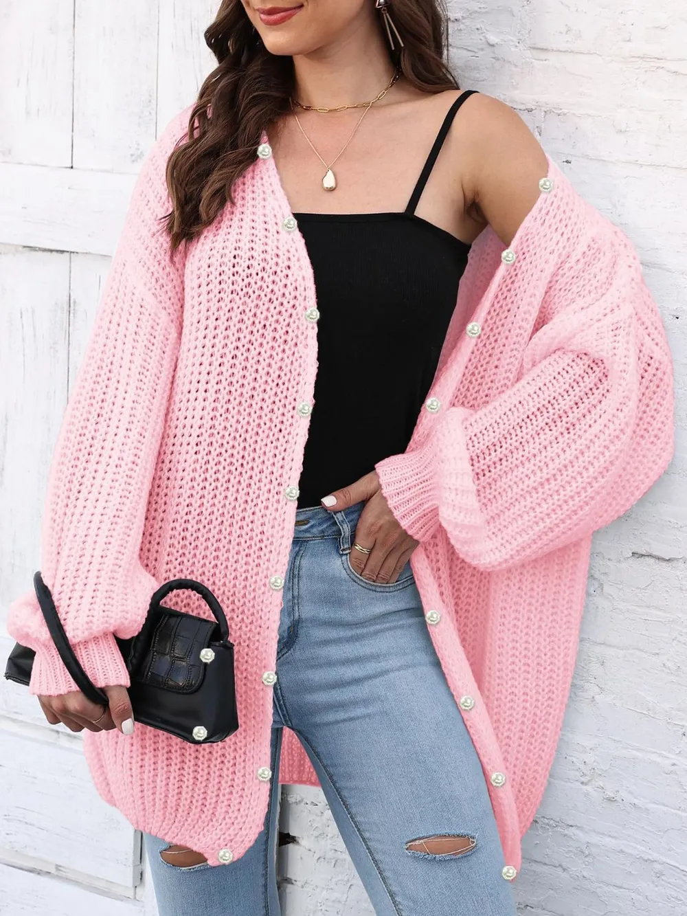 Open Front Long Sleeve Cardigan, image 16