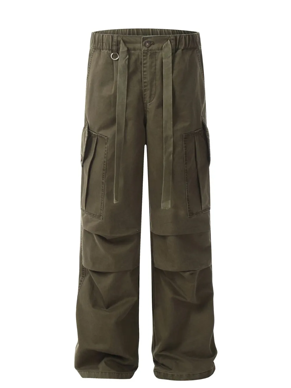 Men's Drawstring Loose Fit Cargo Pants