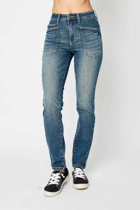 Full Size High Waist Skinny Jeans, image 2
