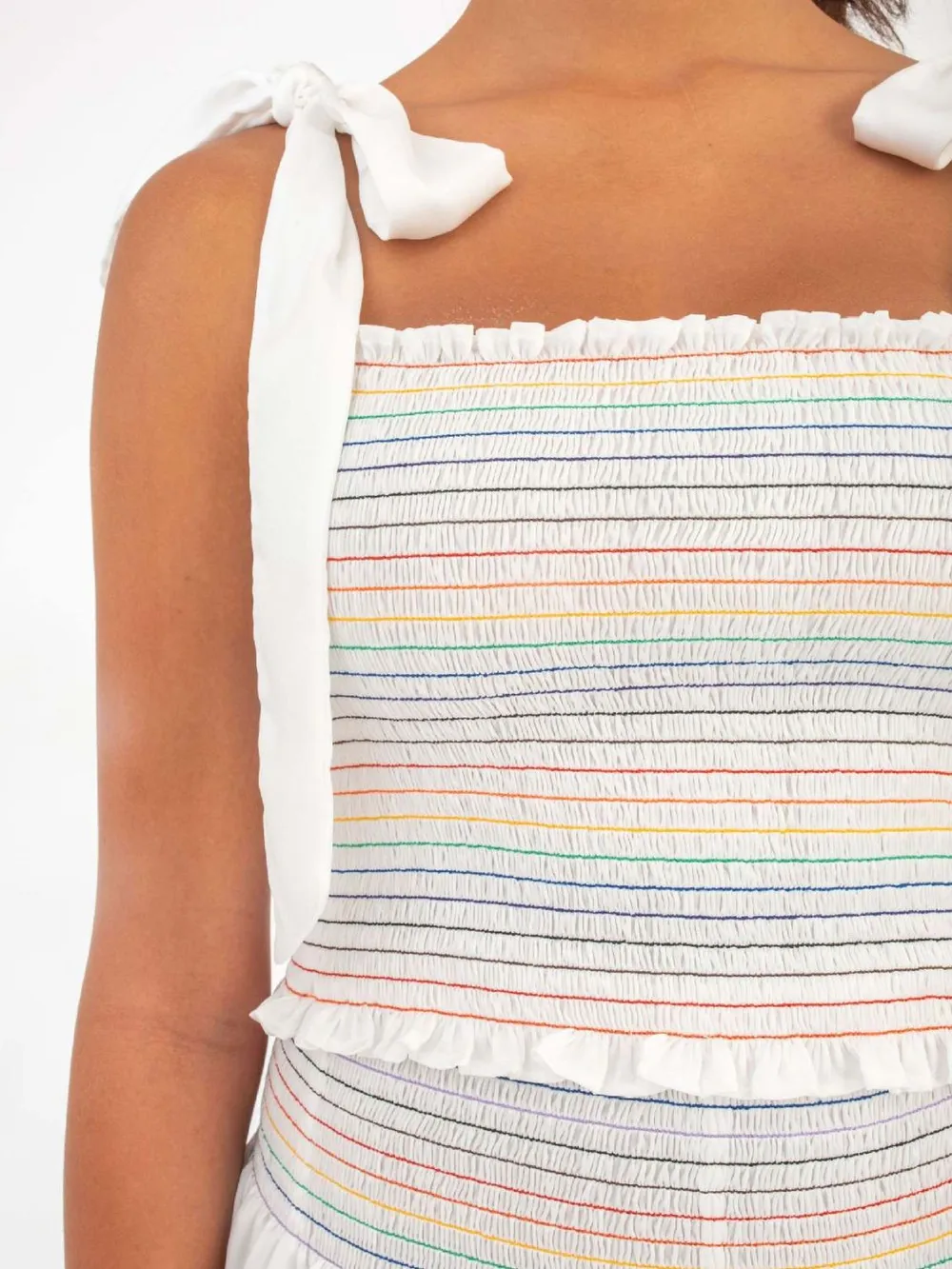 Smocked Tie Shoulder Cami and Shorts Set, image 5