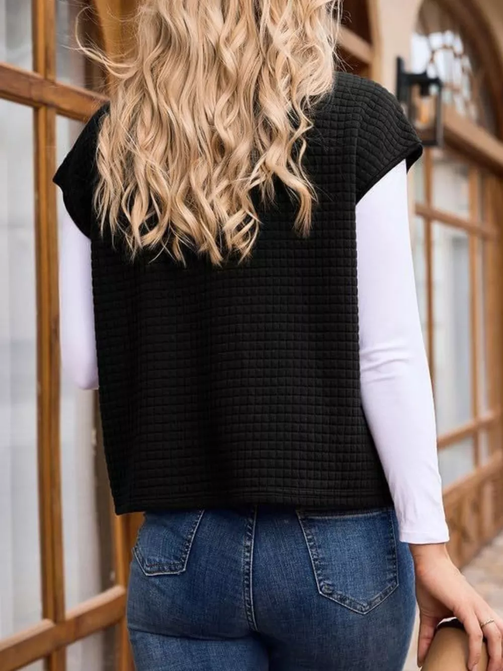Zip-Up Vest Coat, image 2