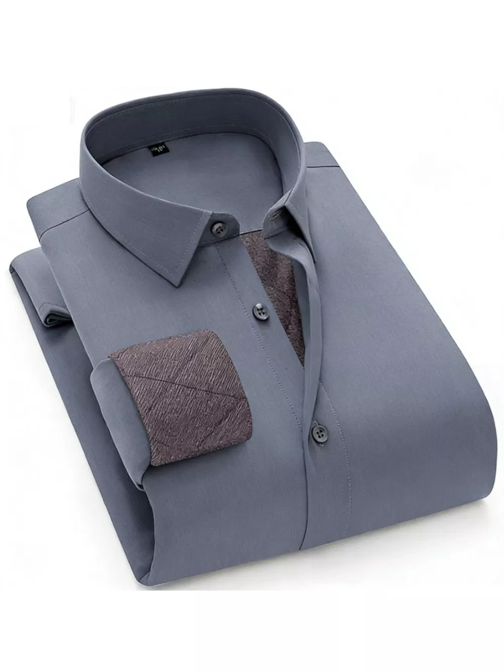 Men's Full Size Slim Fit Long Sleeve Shirt Plus Size, image 2