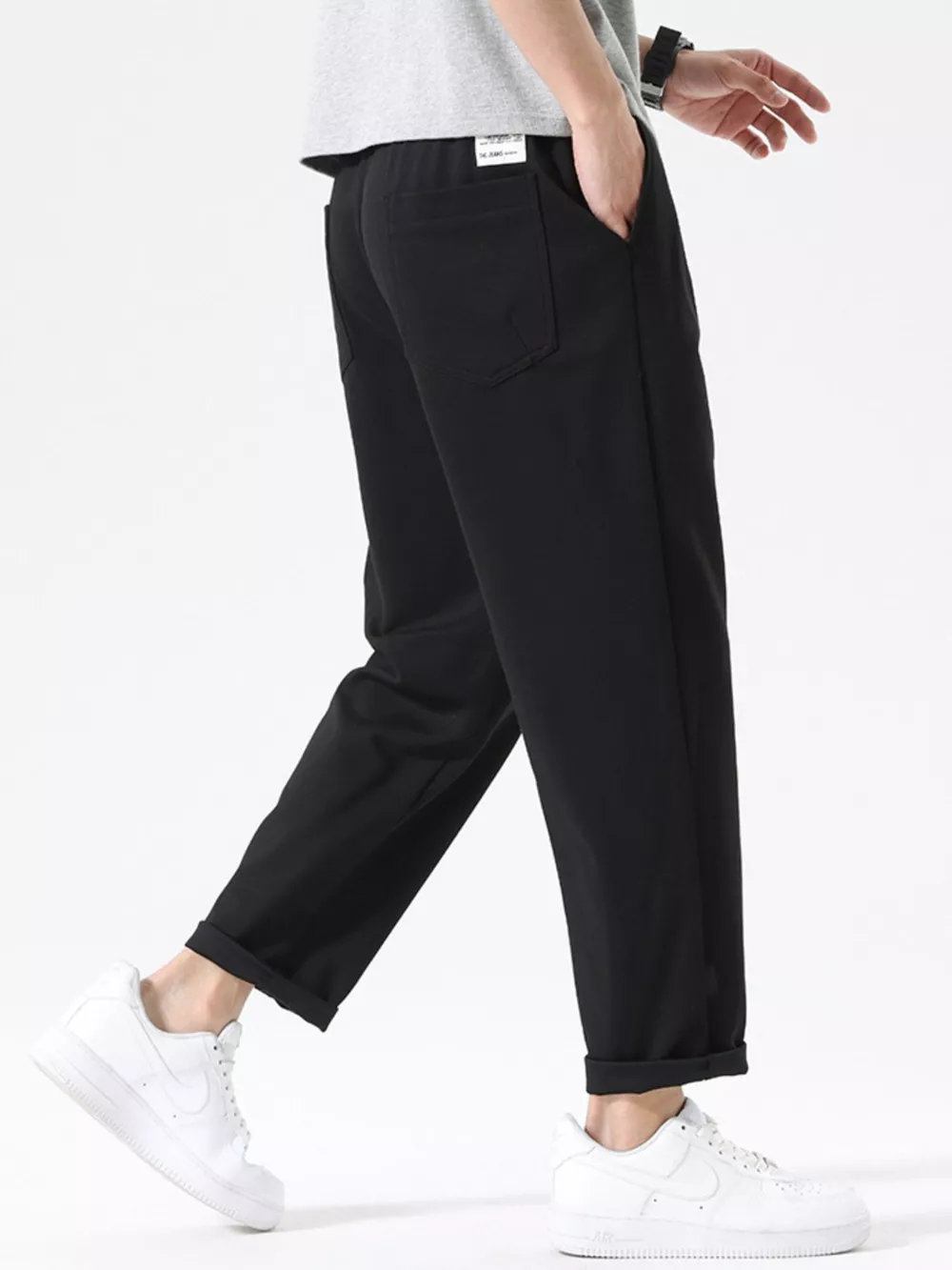 Men's Plus Size Casual Drawstring Pants, image 3